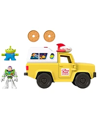 Imaginext Disney and Pixar Toy Story Pizza Planet Truck with Buzz Lightyear and Alien Action Figures