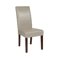 Merrick Lane Ellison Mid-Century Panel Back Parsons Accent Dining Chair