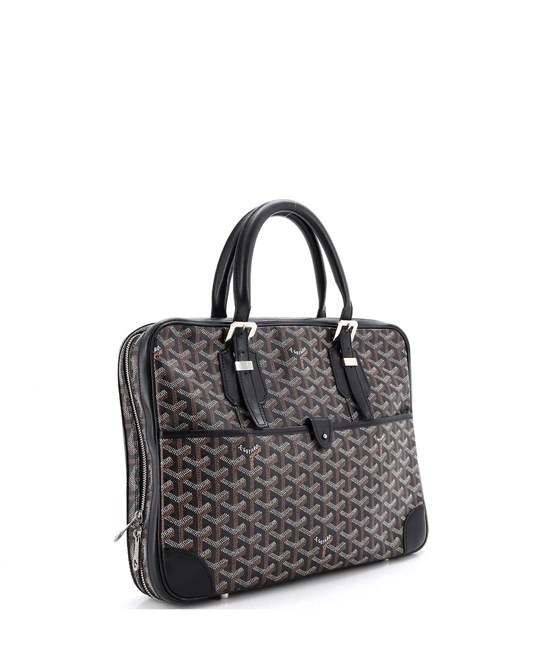 Pre-Owned Goyard Pm Ambassade Briefcase Coated Canvas
