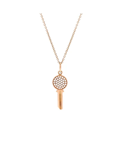 Pre-Owned Tiffany & Co Modern Keys Round Pendant Necklace