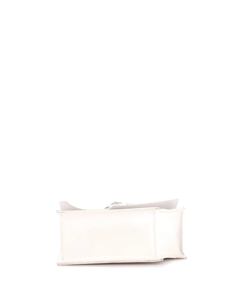 Pre-Owned Off White Jitney 2.8 Meteor Holes Bag Leather with Pvc