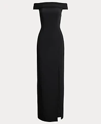 Lauren Ralph LaurenCrepe Off-the-Shoulder Gown