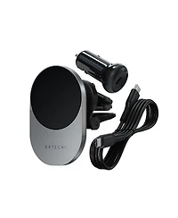 Satechi Qi2 15W Magnetic Wireless Car Charger, Space Gray