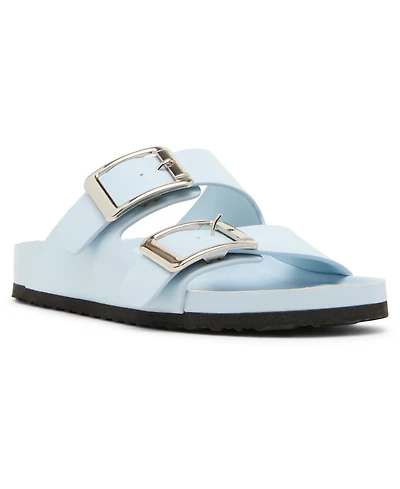 Madden Girl Bodie Buckle Footbed Slide Sandals