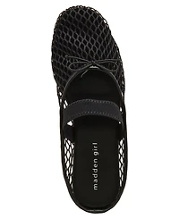 Madden Girl Women's Bonita Mesh Mary Jane Slip-On Ballet Flats