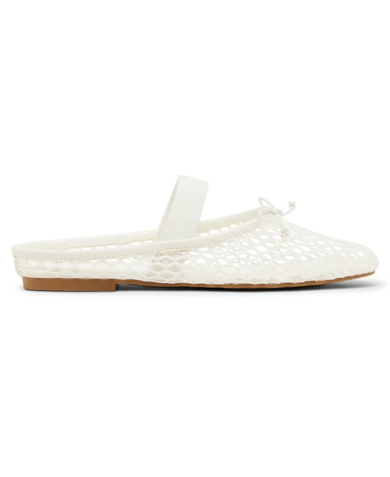 Madden Girl Women's Bonita Mesh Mary Jane Slip-On Ballet Flats