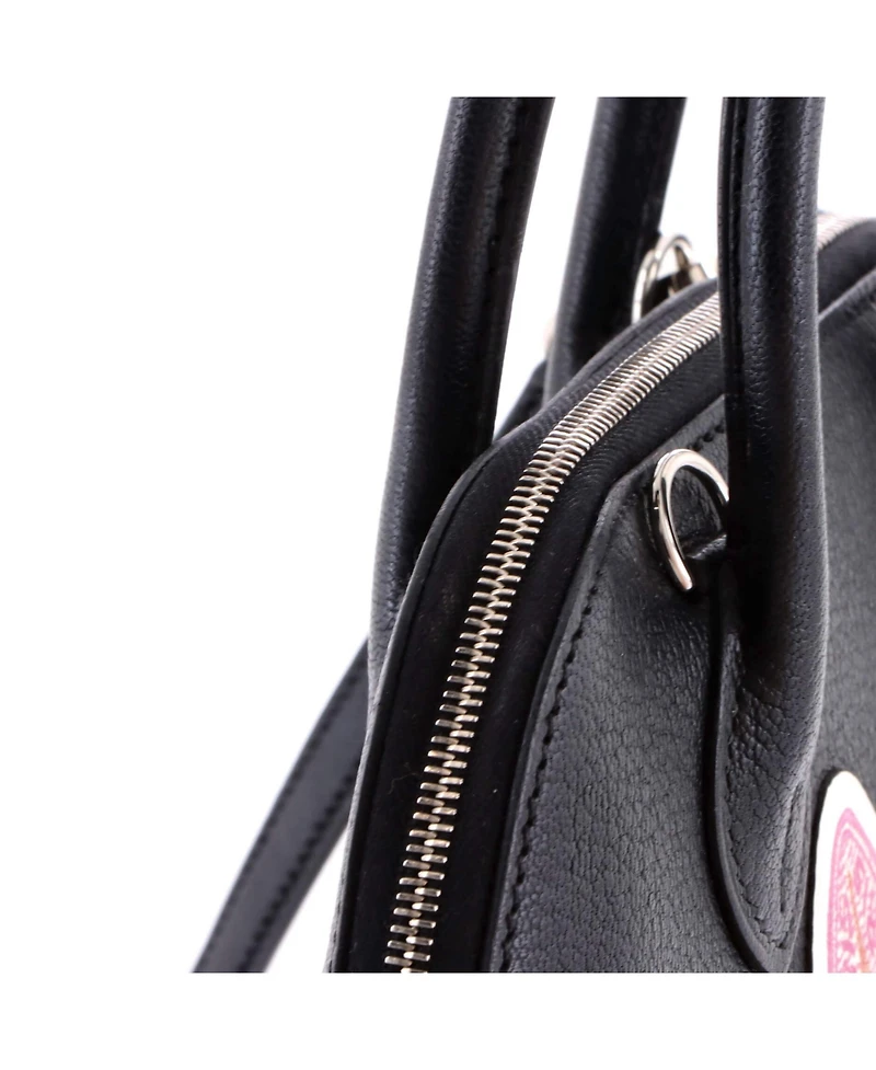 Pre-Owned HERMES Mini Bolide 1923 Pique-Colle Bag Chevre Mysore