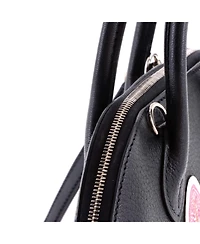 Pre-Owned HERMES Mini Bolide 1923 Pique-Colle Bag Chevre Mysore