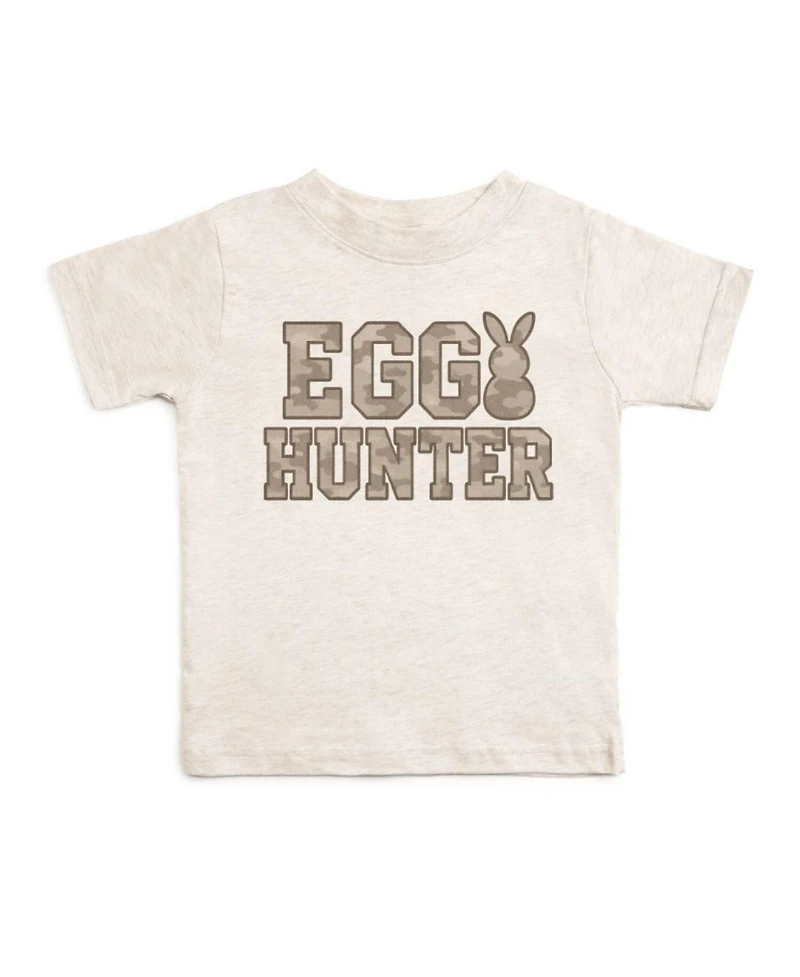 Sweet Wink Toddler Boys Egg Hunter Camo Easter Short Sleeve T-Shirt