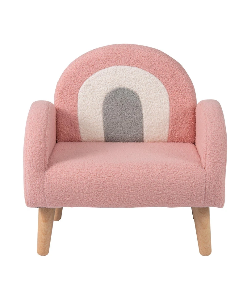 Slickblue Children s Lounge Armchair with Cushioned Back and Armrests