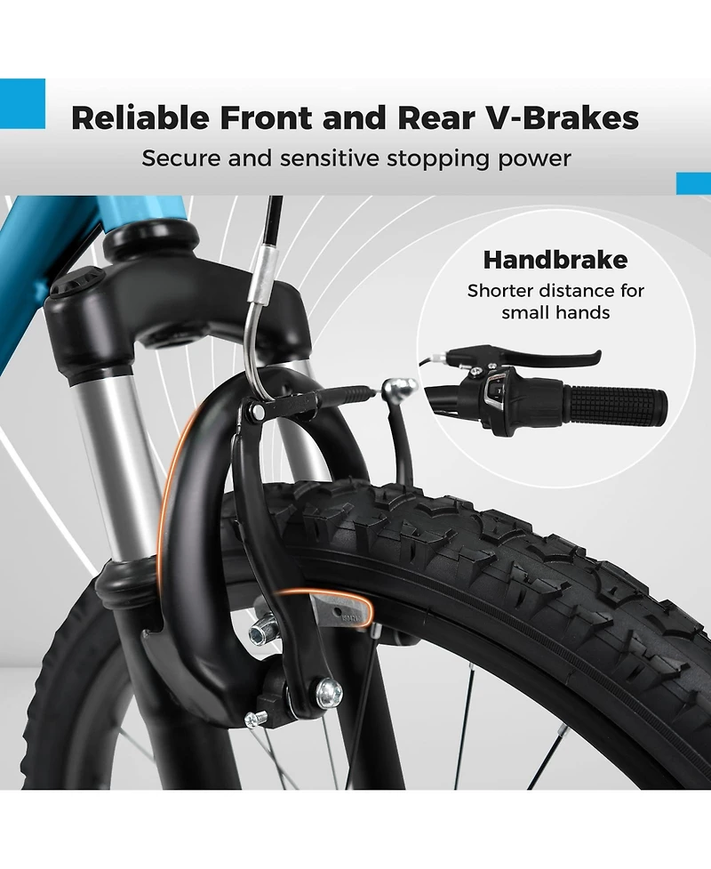 Mecale Kids Mountain Bike 20 Inch Child Bicycle for Boys Girls Aged 8+ Years