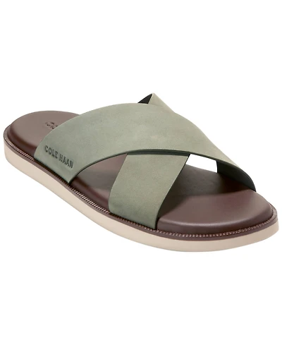 Cole Haan Men's Nantucket Cross Strap Slip-On Slide Sandals