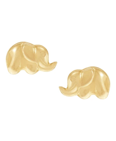 Macy's Elephant Stud Earrings in 14k Yellow Gold