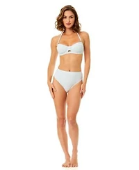 Cece Womens Retro Underwire Bikini Top Mid Rise Bottom