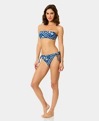 CeCe Women's Over the Shoulder Bandeau Neck Bikini Top