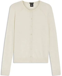 Boss by Hugo Women's Extra-Fine Merino Wool Button-Up Cardigan Sweater