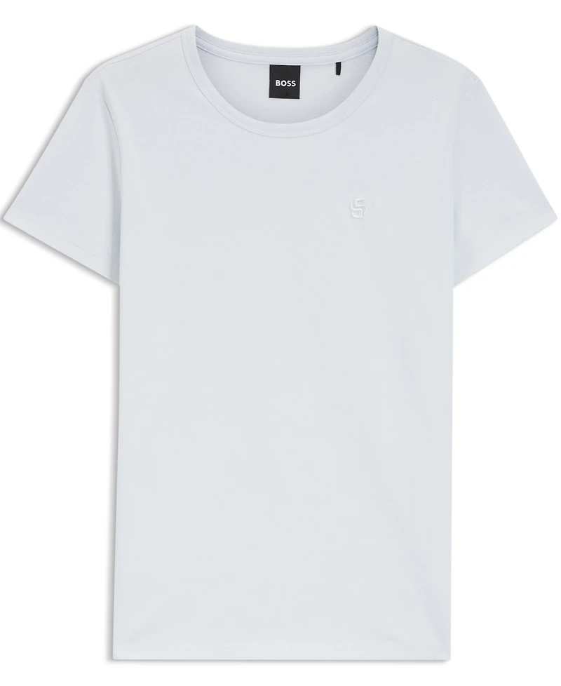 Boss by Hugo Women's Cotton-Jersey Monogram Slim-Fit T-Shirt