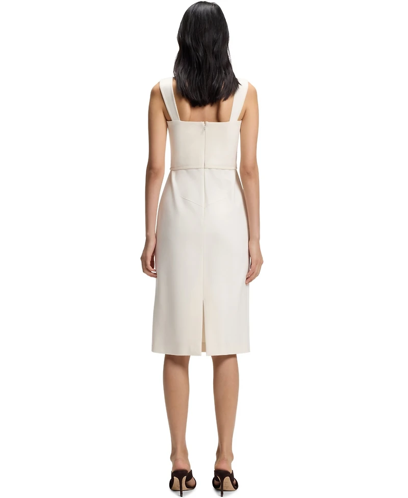 Boss by Hugo Women's Slim-Fit Jersey Layered Detail Dress