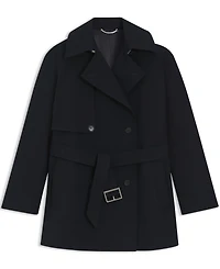 Boss by Hugo Women's Cotton Buckled Belt Trench Coat