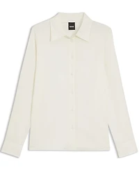 Boss by Hugo Women's Stretch-Silk Satin Regular-Fit Blouse