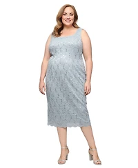 Sl Fashions Plus Size 2-Pc. Lace Jacket & Sheath Dress Set