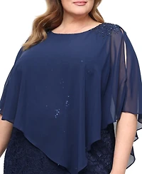 Sl Fashions Plus Crew Neck Sheath Dress