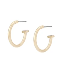 Robert Lee Morris Soho Silver Minimal Huggie Earrings