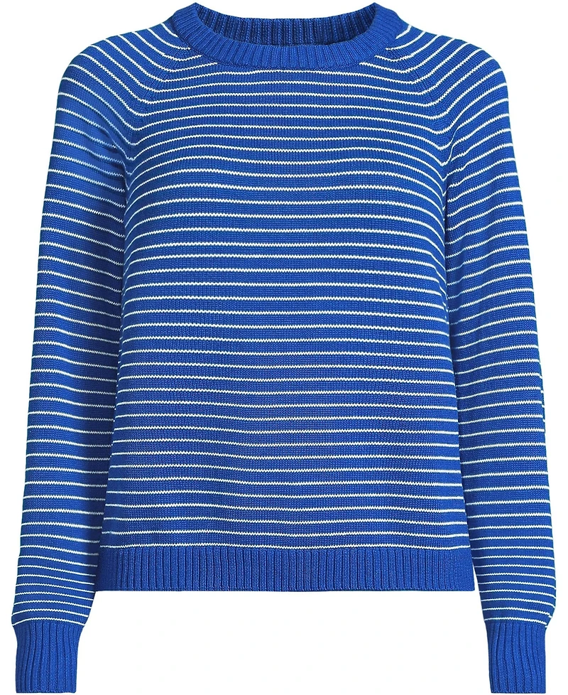 Lands' End Women's Drifter Raglan Crew Sweater