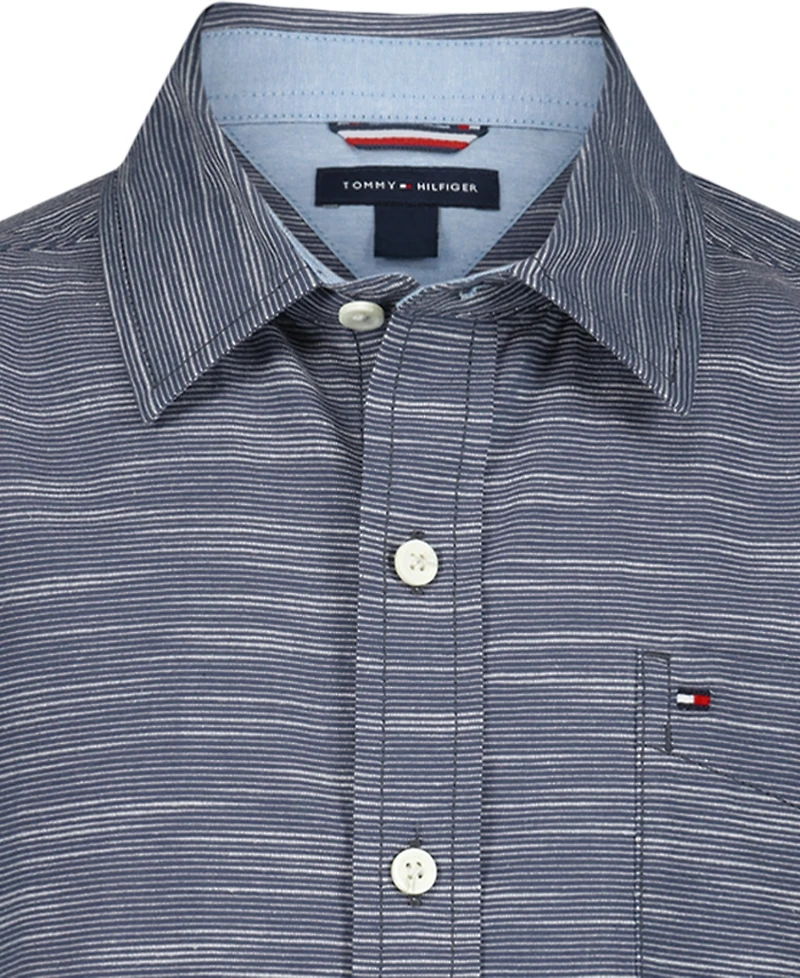 Tommy Hilfiger Boys' 8-20 Short-Sleeve Woven Shirt