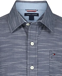 Tommy Hilfiger Boys' 8-20 Short-Sleeve Woven Shirt