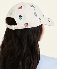 Macy's Flower Show Scattered Flower Embroidery Baseball Cap, Macy's Exclusive