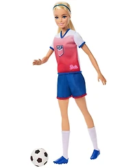 Barbie Careers Ussf Soccer Fashion Doll Dressed in Removable Sport-Themed Outfit