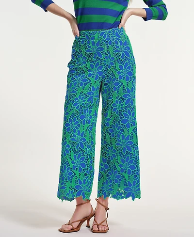 Isaac Mizrahi Women's High-Rise Straight Leg Pants