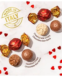 Bonnie & Pop Valentine's Day Chocolate Bon Bons Gift Heart Tin, 22 Pieces