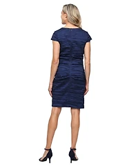 Alex Evenings Women's Short Crinkle Stretch Dress