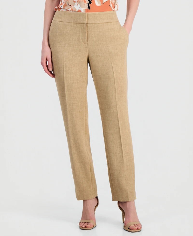 Kasper Women's Clean-Waist Straight-Leg Pants