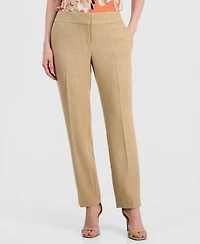 Kasper Women's Clean-Waist Straight-Leg Pants