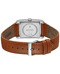 Hugo Boss Men's Principle Dress Multi Quartz Multi Brown Leather Watch, 42.5mm