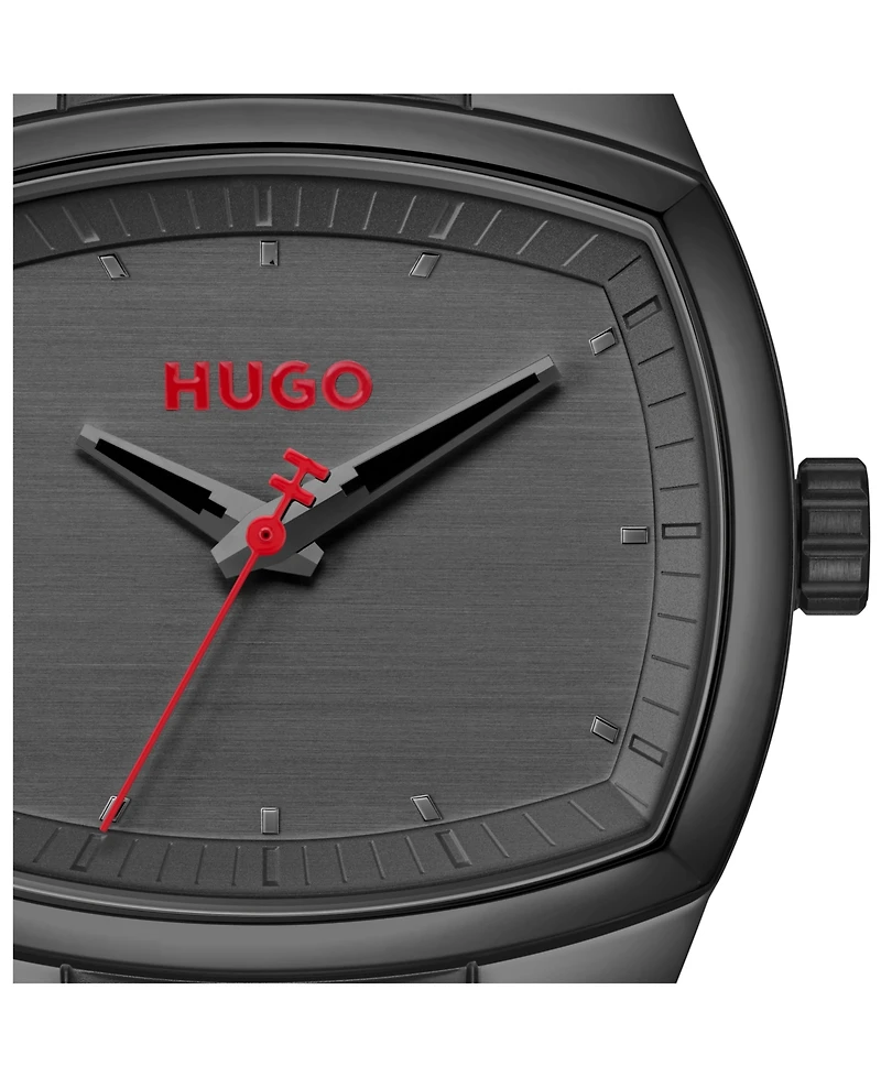 Hugo Boss Men's Telly Quartz Ionic Plated Black Steel Watch, 40mm