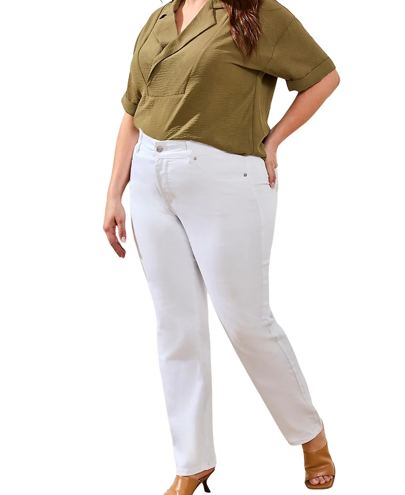 Tribal Plus Sophia Curvy Straight Leg Jeans