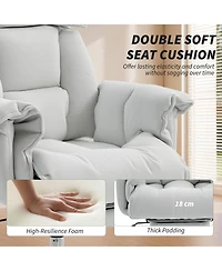 Homcom Executive Office Chair, Computer Desk Chair with Footrest,