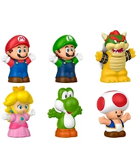 Fisher Price Little People My Mario Figure 6-Pack Toy Set for Toddlers and Kids