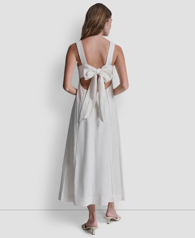 Dkny Jeans Women's Seamed Tank Square Neck Dress