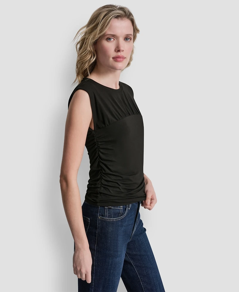 Dkny Jeans Women's Crewneck Sleeveless Top