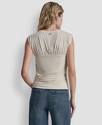 Dkny Jeans Women's Crewneck Sleeveless Top