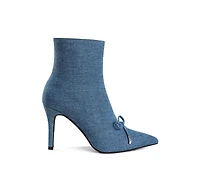 Rag & Co Womens Milda Denim Stiletto Boots