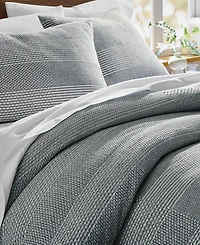 Oake Striped Patch Decorative Pillow, 18" x 18", Exclusively for Macy's