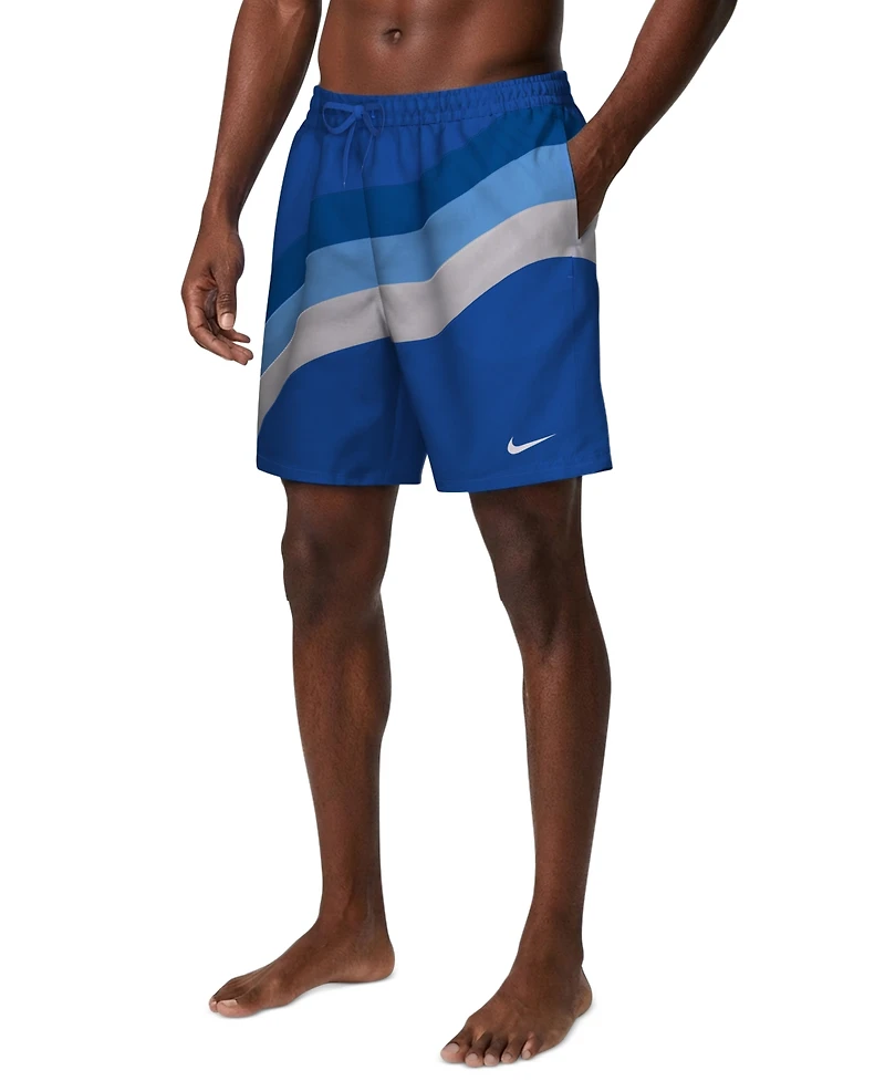 Nike Men's 7" Breaker Brief-Lined Volley Swim Shorts