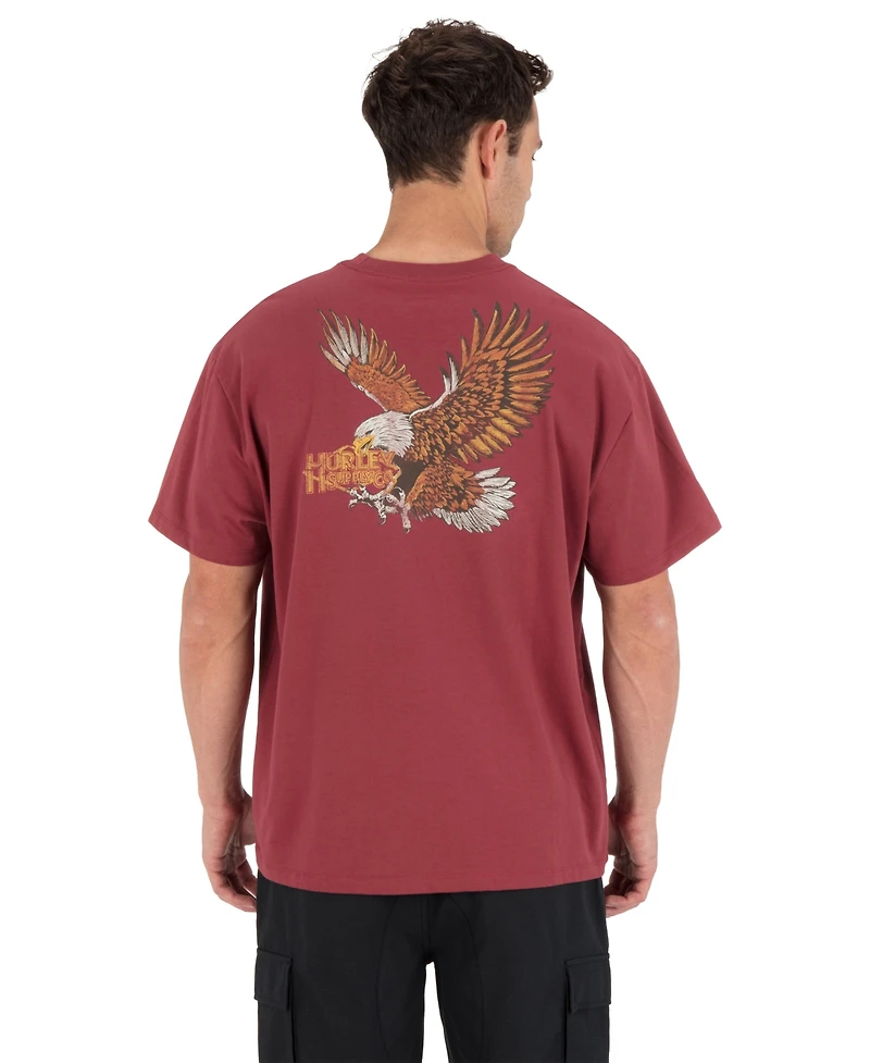 Hurley Men's Round Neck Fly Short-Sleeve T-Shirt