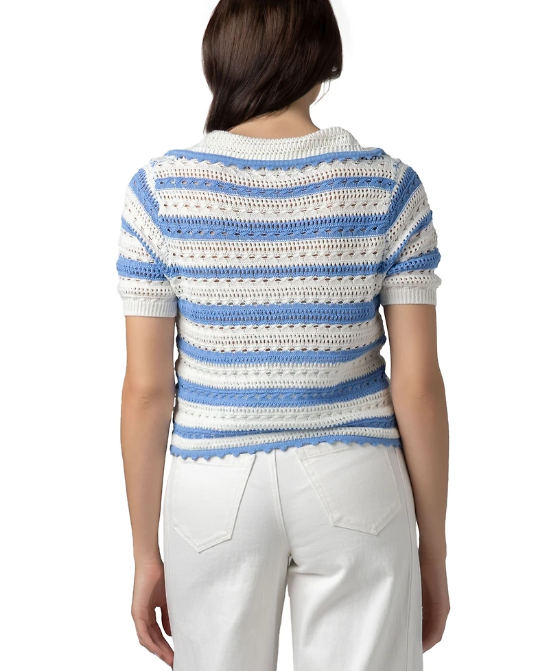 Blank Nyc Women's V-Neck Polo Shirt